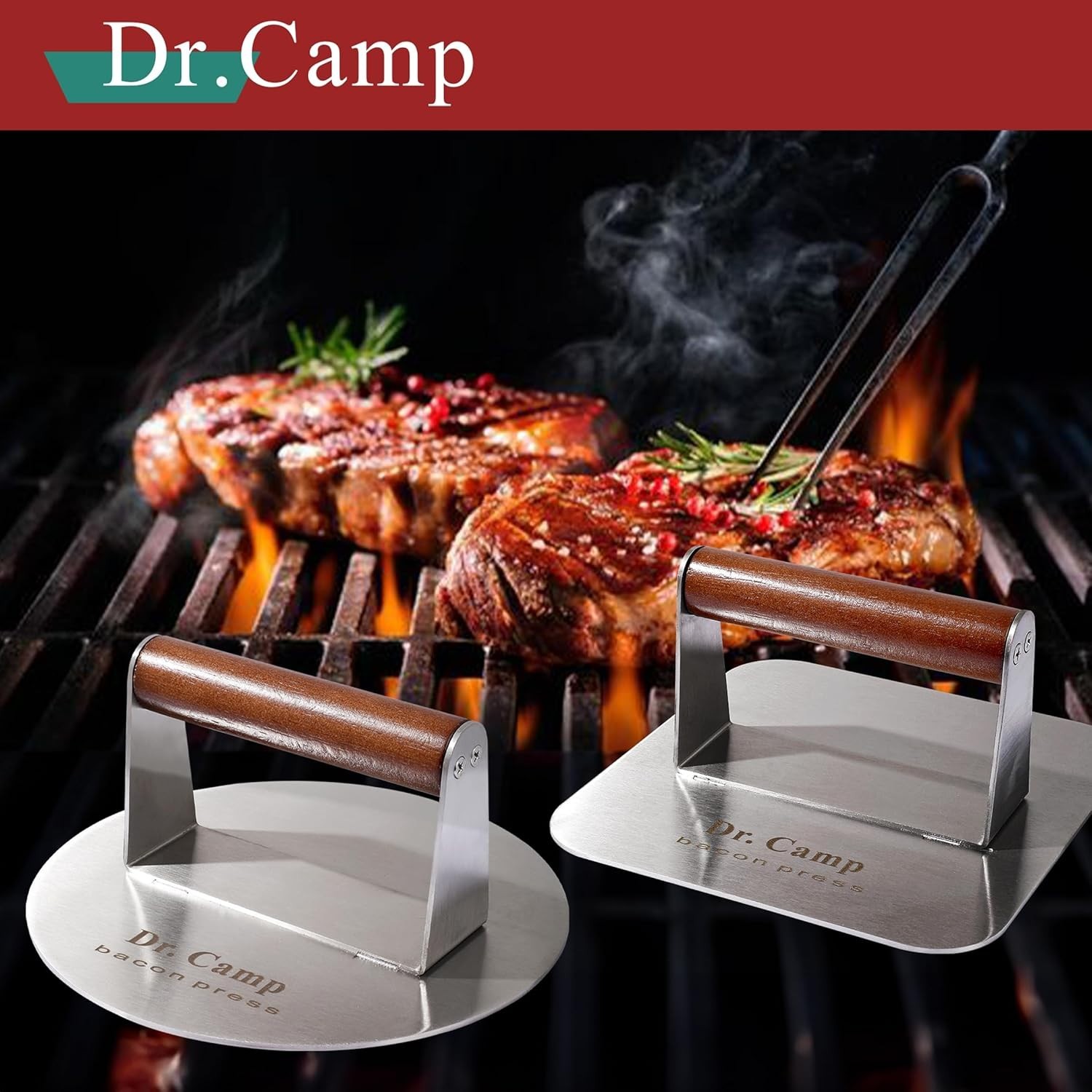 7 INCH Stainless Steel Smash,Burger Press,Burger Smasher,Hamburger Press,Patty S gallery