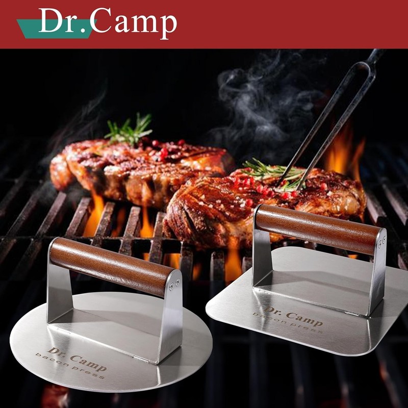 7 INCH Stainless Steel Smash,Burger Press,Burger Smasher,Hamburger Press,Patty S gallery