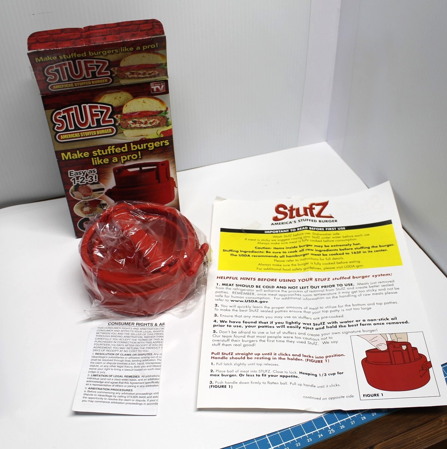 STUFZ Stuffed Burger Press, New In Box As Seen On TV gallery