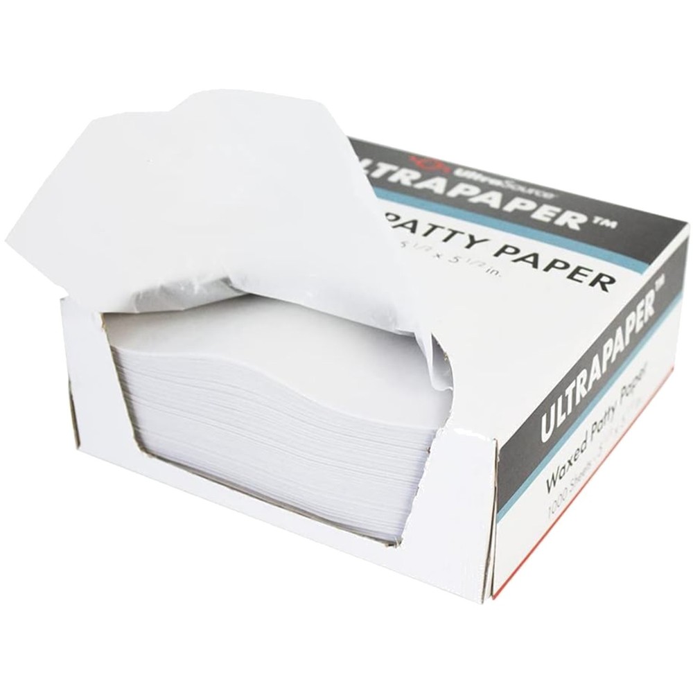 UltraPaper Hamburger Patty Paper 1000 Pack - White