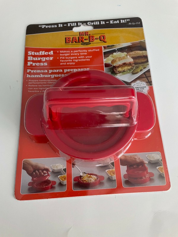 Press It Fill It Grill It Mr Bar B Q Stuffed Burger Press gallery