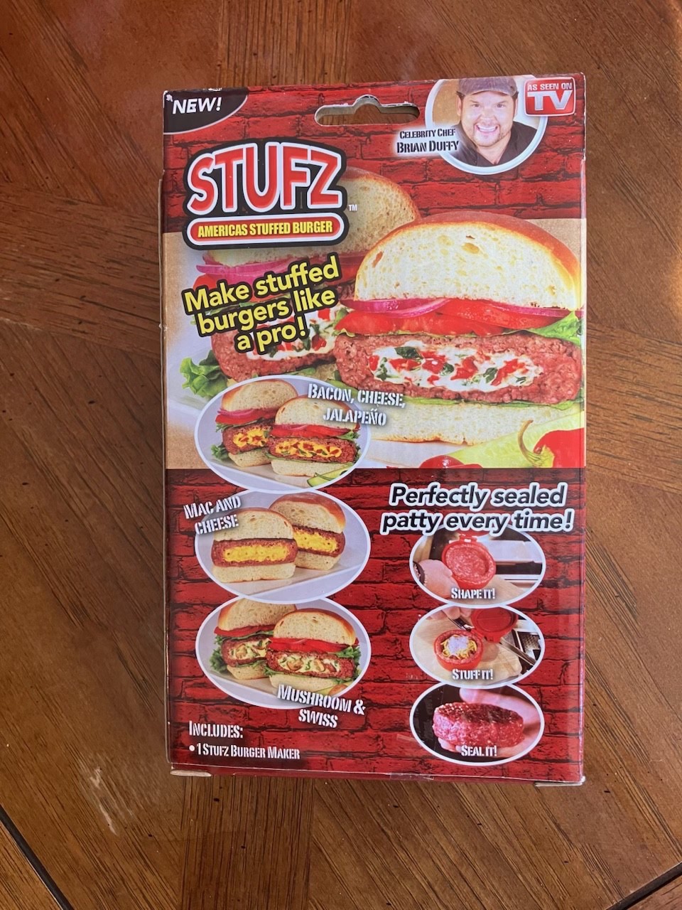 STUFZ Burger Stuffer Hamburger Maker Stuffed Patty Press BBQ As Seen On TV! gallery