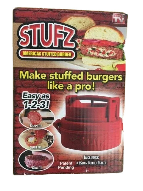 New Stuffed Gourmet Burger Hamburger Press Patty Maker Stutz Kitchen Tool gallery