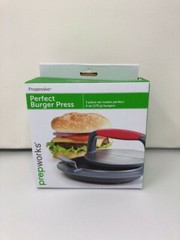 (1)Prepworks by Progressive Perfect Burger Press, HPM-10, 3piece set 6oz burgers