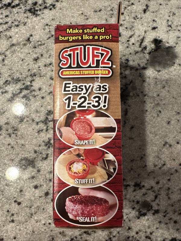 Stuffed Burger Press STUFZ Americas Hamburger Patty Molds Maker Sliders BBQ US gallery
