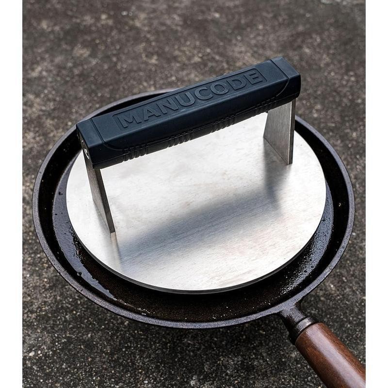 Stainless Steel Heavy Duty Burger Press Meat Smasher Steak Bacon Panini Fish New gallery