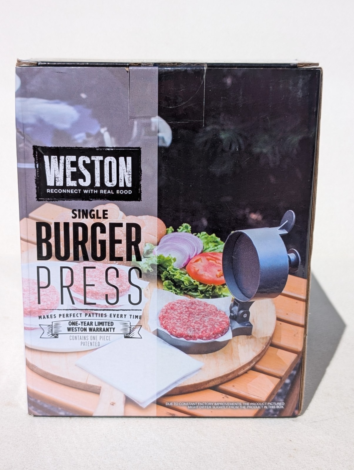Weston Burger Press, Makes 4 1/2" Single, Non-stick Heavy-Duty Cast Aluminum gallery