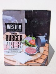 Weston Burger Press, Makes 4 1/2″ Single, Non-stick Heavy-Duty Cast Aluminum