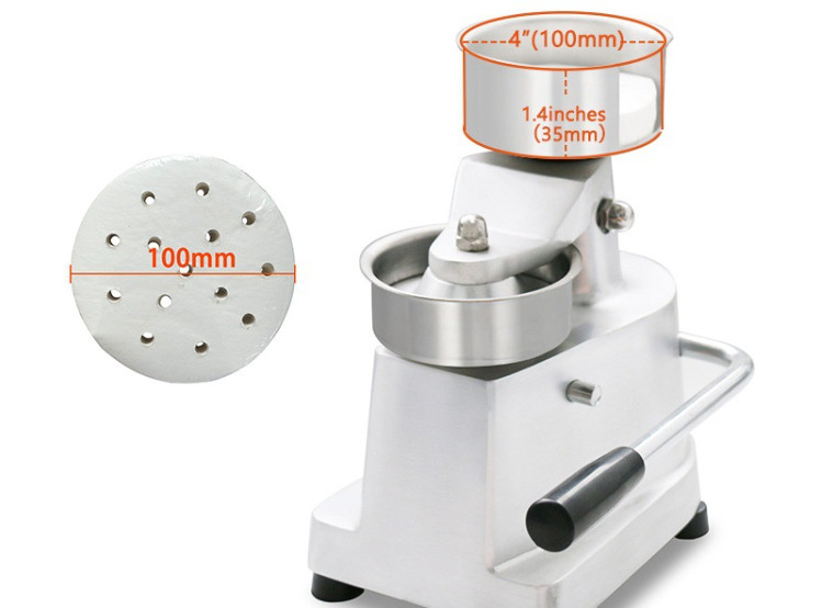 Commercial Hamburger Burger Press Machine Patty Maker Diameter 15CM Non-Stick gallery