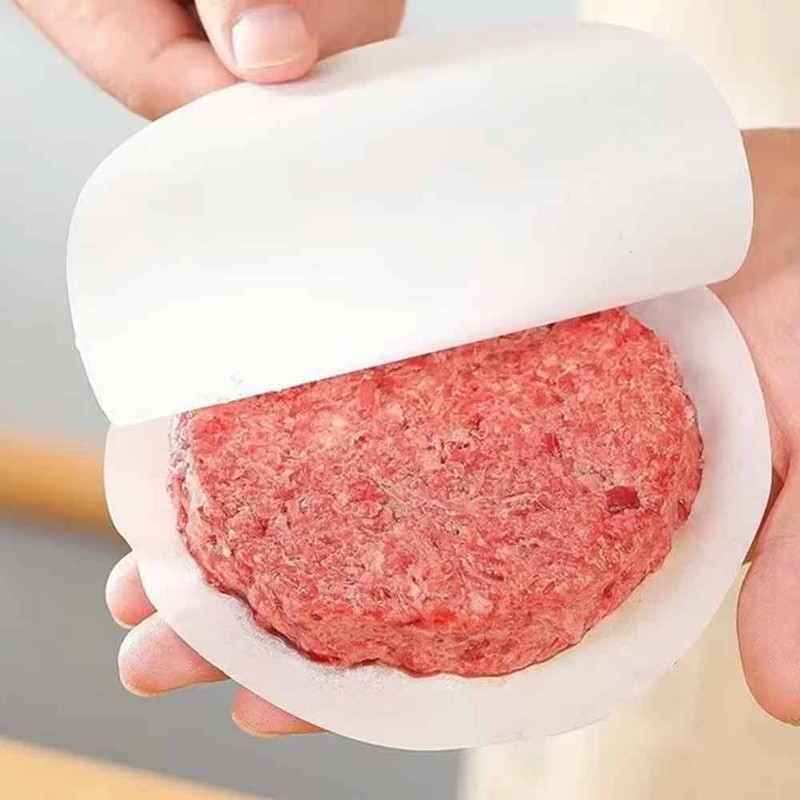 100 Pcs Non Stick Wax Discs 12cm Round for Hamburger Patty gallery