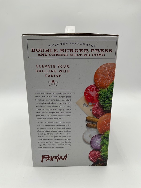 Parini Double Burger Press and Cheese Melting Dome gallery