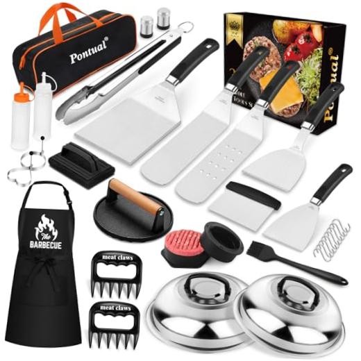 31PCS Griddle Accessories Kit for Blackstone, Flat Top Hibachi Grill Spatula gallery