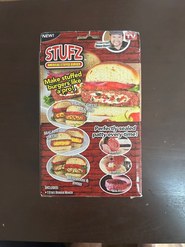 Stufz™ America's Stuffed Burger Press Brand New Never Opened See Photos For Type gallery
