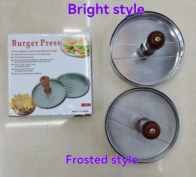 Burger Press Non Stick Hamburger Patty Maker Aluminum with Wax Paper gallery