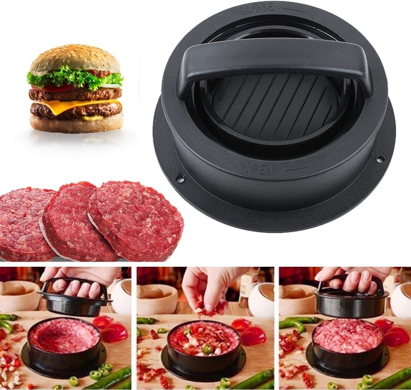 3-in-1 Burger Press and Patty Maker with 100 Parchment Papers for Gourmet Bur... gallery