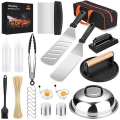 Blackstone Griddle Accessories & Burger Press, 122 PCS Griddle Grill Tools Se…