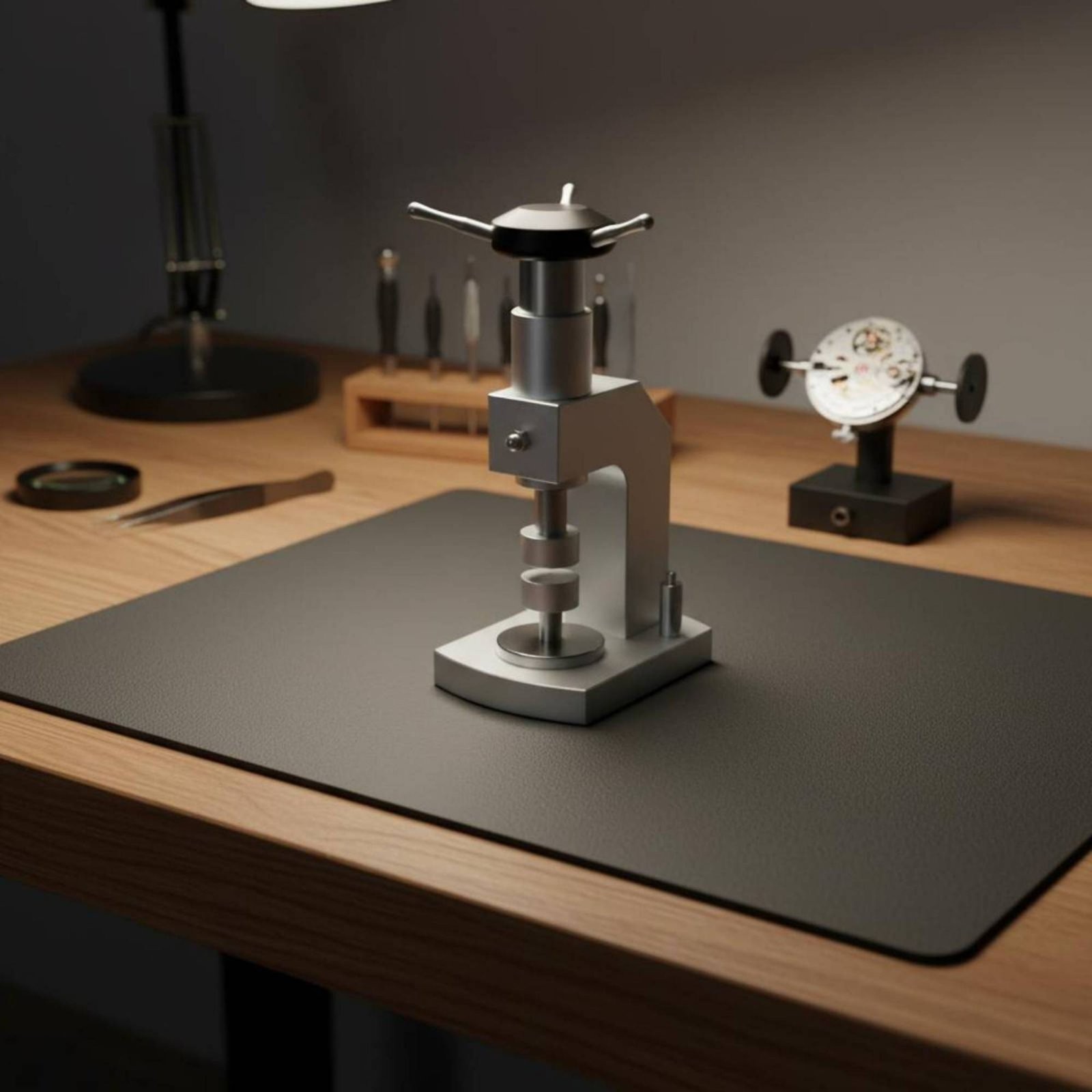 Large Watch Housing Press Sturdy Duty Metal Screw Watch Press for Worktable gallery