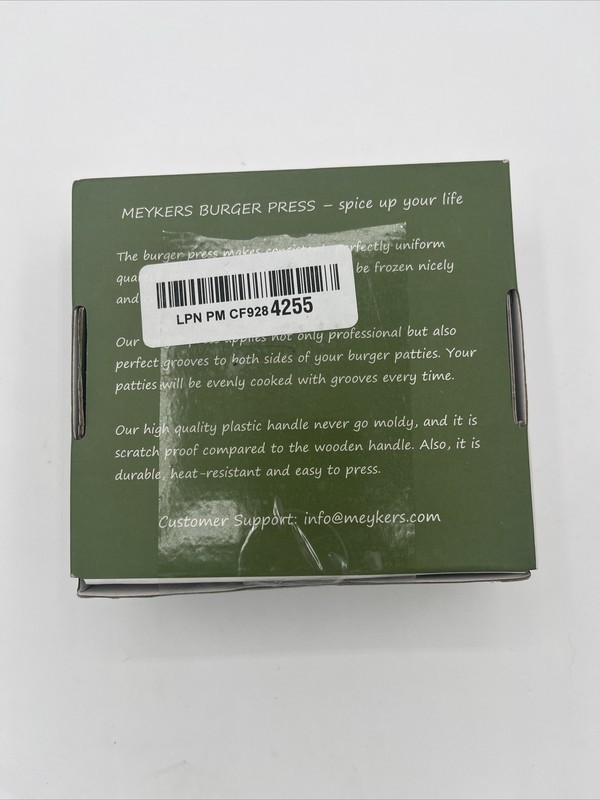Meykers Burger Press Hamburger Patty Maker Mold Ring gallery
