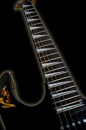 Jockomo Shark Fin (White Pearl) with Rosewood Dots for Guitar Inlay Sticker gallery