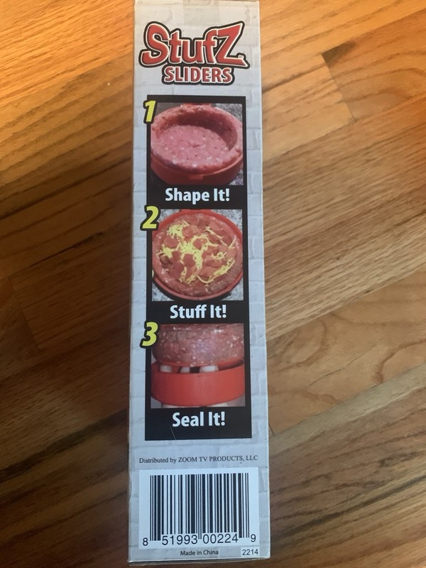 *Stufz Sliders Burgers Press Sealed Sliders Patty Maker 3 At Once As Seen On TV gallery