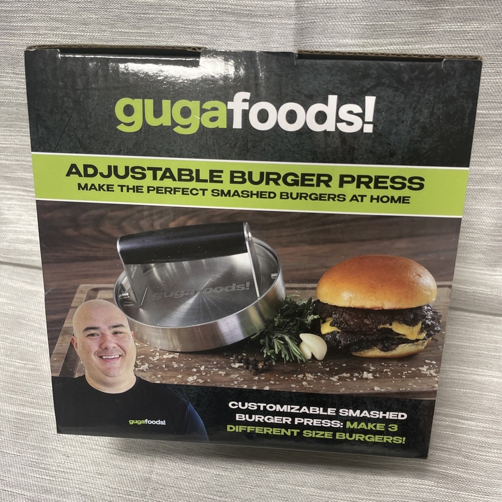 Guga Foods! Adjustable Burger Press Make The Perfect Smash Burger