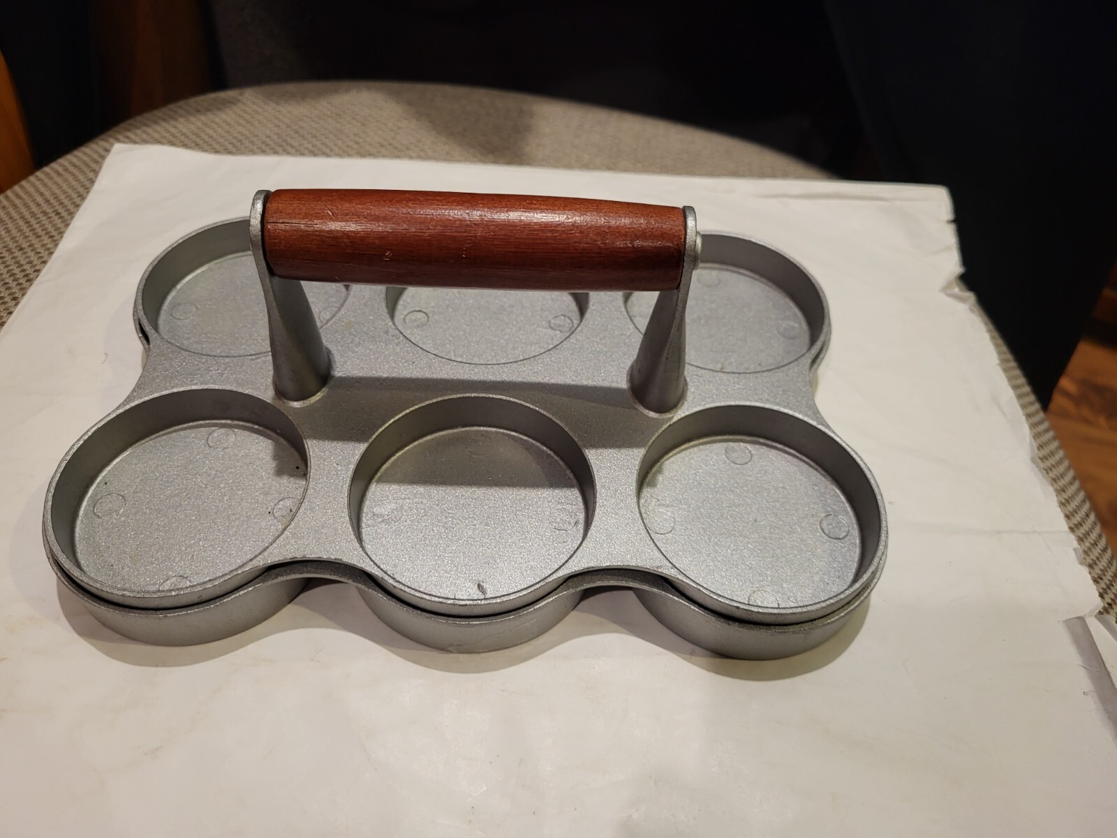 Norpro 6 Cavity Cast Aluminum 2 oz Mini Burger Press- Grilling Time! gallery