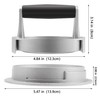 Burger Press Adjustable Thickness 3 in 1 Hamburger Patty Maker Aluminum Non S... gallery