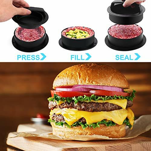 3 in 1 Stuffed Burger Press Patty Maker Rings Molds Kit, Non Stick Stuffer gallery