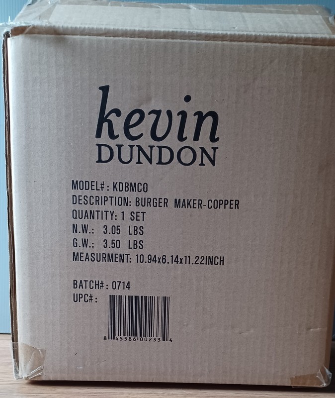 Kevin Dundon Personal Burger Maker Copper gallery
