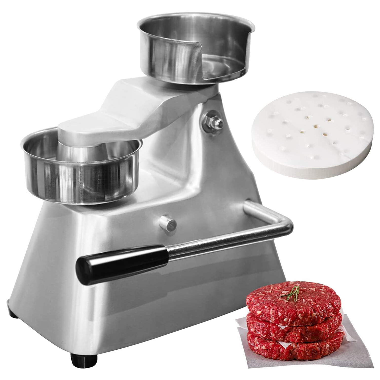 Hakka 4-5 inch Commercial Burger Press Hamburger Patty Maker Meat Pounder gallery