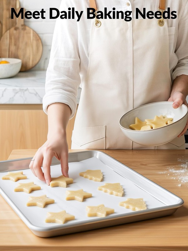 SMARTAKE 200 Pcs Parchment Paper Baking Sheets, 12" x 16"-200 Pcs, White gallery