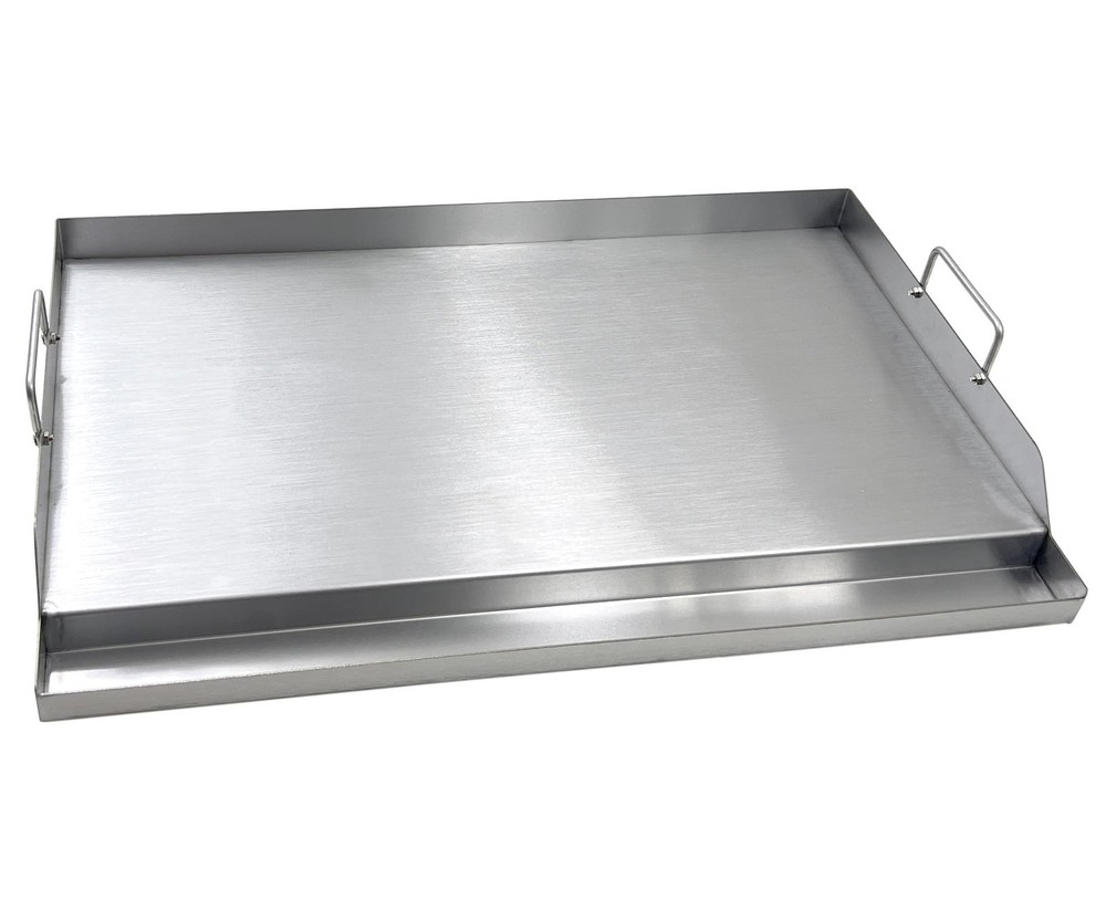 Parts DS127 Stainless Steel BBQ Cooking Griddle, Universal Flat Top Griddle w...