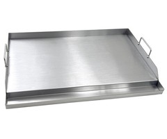 Parts DS127 Stainless Steel BBQ Cooking Griddle, Universal Flat Top Griddle w…