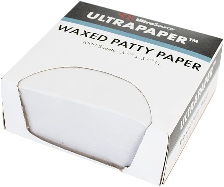 Versatile 1000 Count Hamburger Patty Paper - 5.5" x 5.5", Biodegradable Sheets gallery