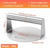 Husfunov Stainless Steel Burger Press, 5.5 Inch Round Smasher,Non-Stick Smooth H gallery