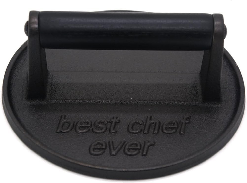 Kitchen Tools Heavy Duty Cast Iron Grill Press Burger Press Bacon Press Barbe...