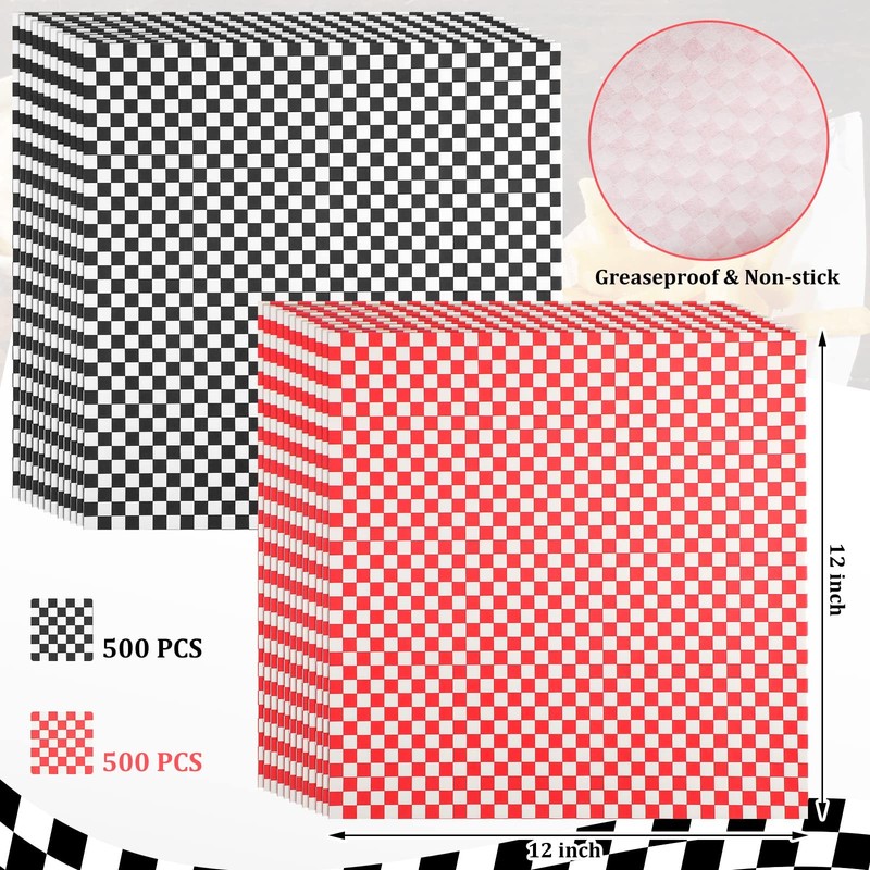 Tanlade 1000 Pcs Deli about 12 x 12 inches, black and white, red white gallery