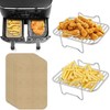 2pcs Air Fryer Rack Set with 100pcs 1, 2xRacks + 100xParchment Paper gallery