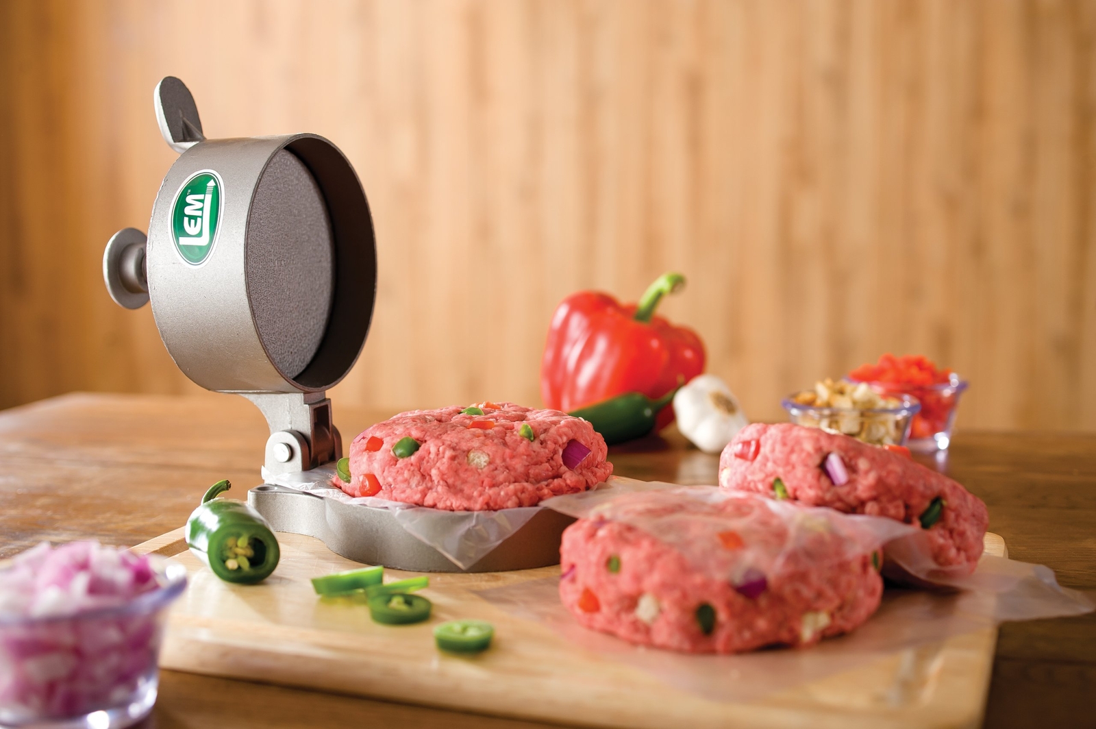 Adjustable Non Stick Burger Press for Perfect Hamburger Patties 438 Inch gallery