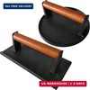 Firsgrill Burger Press 7.08" Round & 8.3"X4.3"Rectangle Heavy-Duty Cast Iron Sma gallery