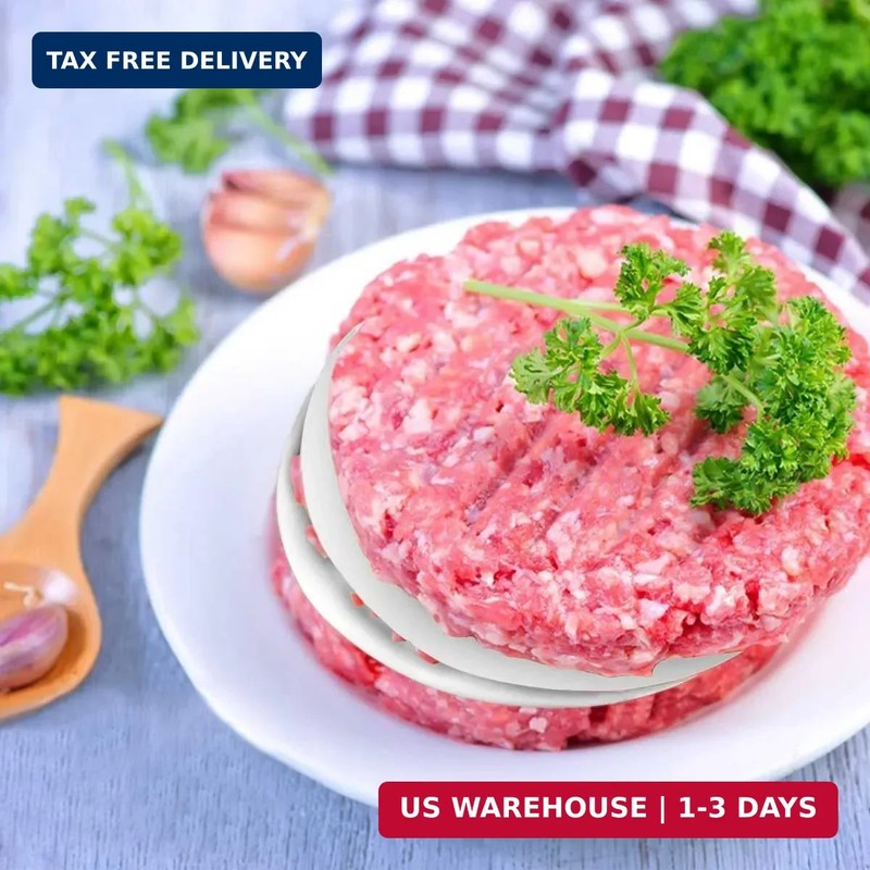 100 Pcs Burger Patty Paper Hamburger Parchment Papers 4 Inch Non-Stick Round Ham gallery