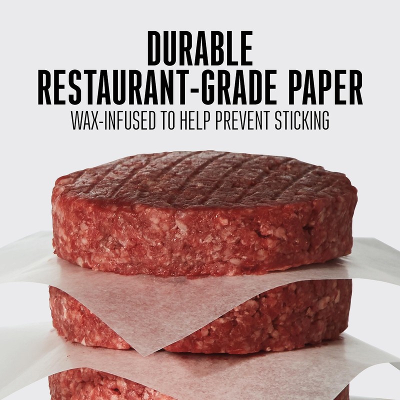 Weston Hamburger Patty Paper, 5.5” x Squares, Waxed, 1000 Count, White gallery