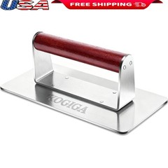 Rectangular Burger Smasher Meat Press Bacon Sandwich Griddle Cooking Weight Tool