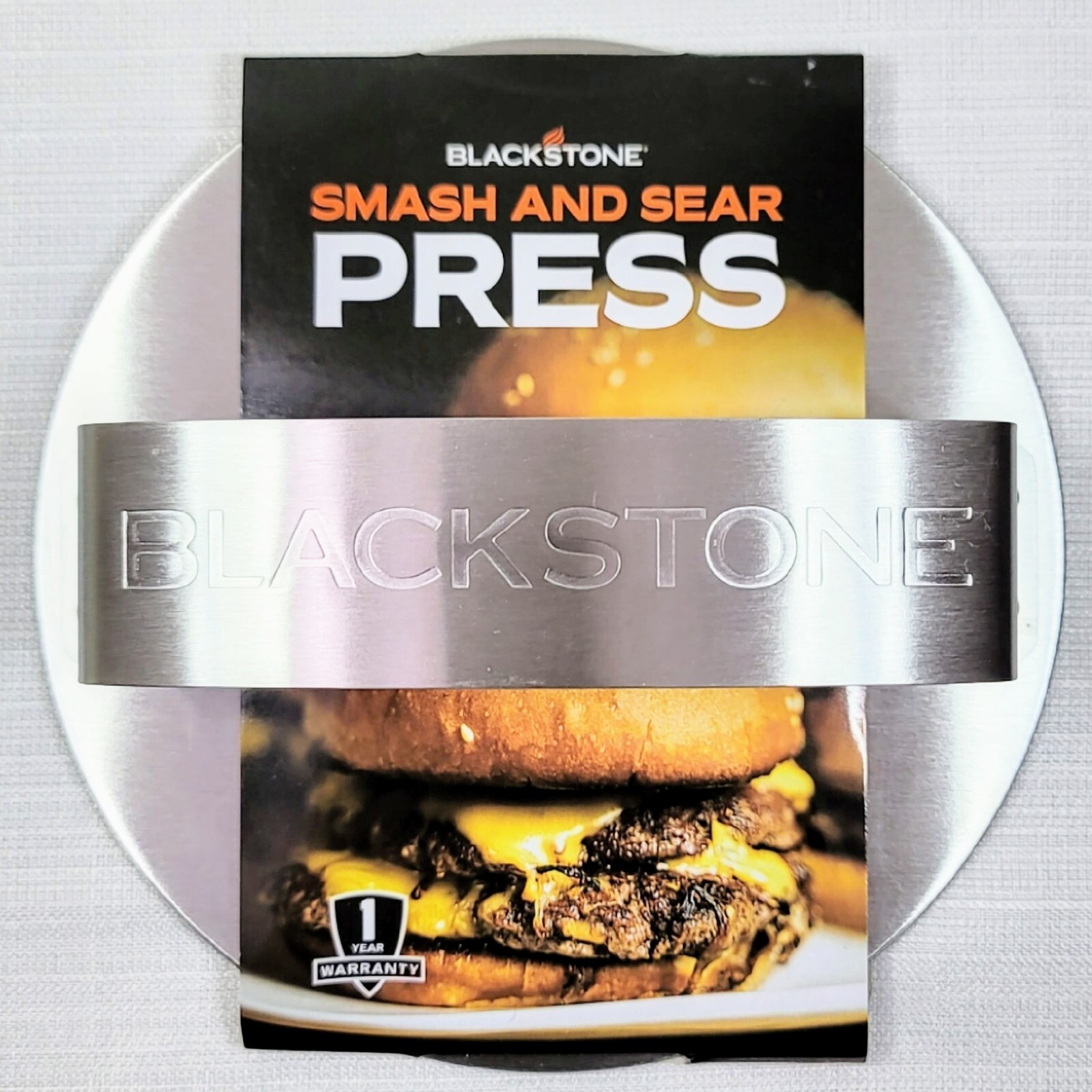 Blackstone Smash and Sear Press Burger Tool Stainless Steel Grill Gift (5349) gallery
