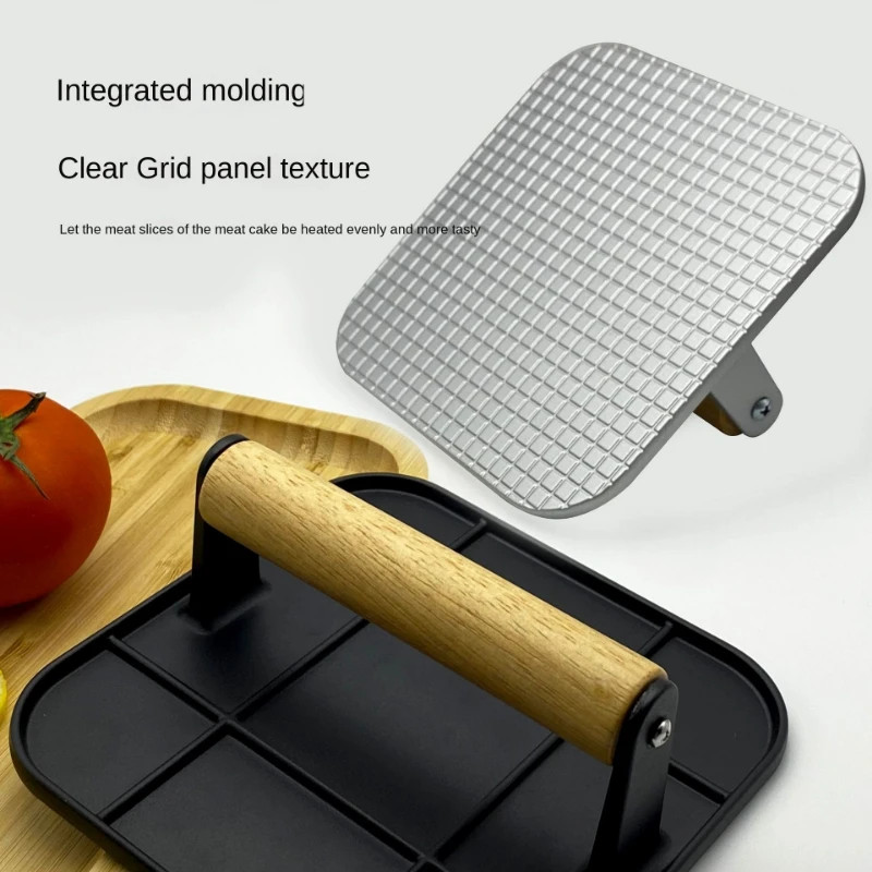 Aluminum Alloy Burger Press Non Stick Round Square Kitchen Tool gallery