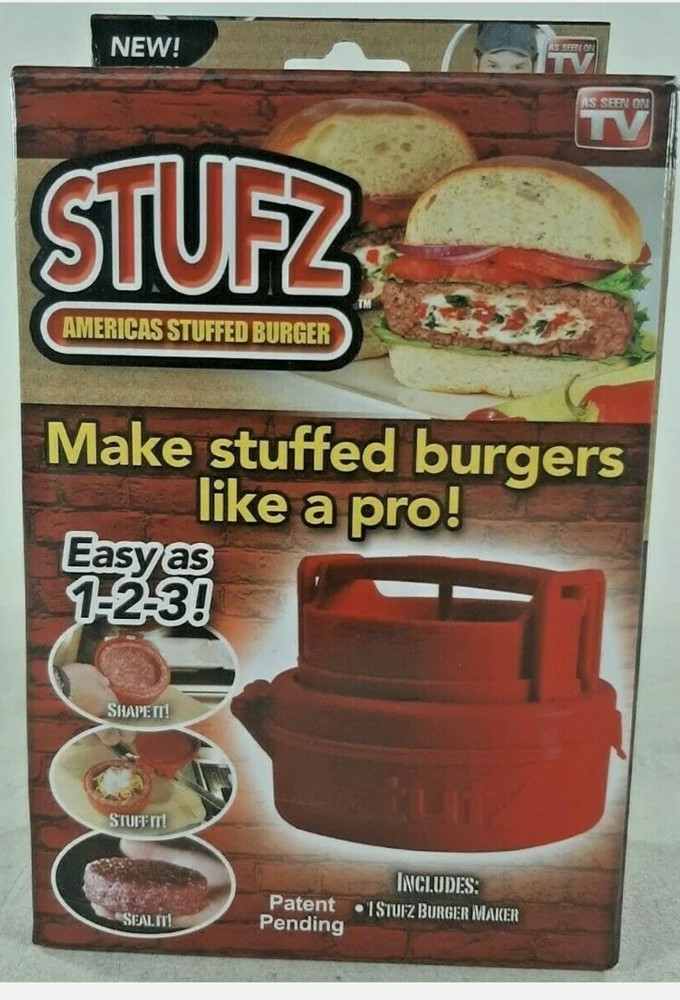 🍔Stufz Americas Stuffed Burger Maker Press As Seen on TV 🍔 Gift Griller