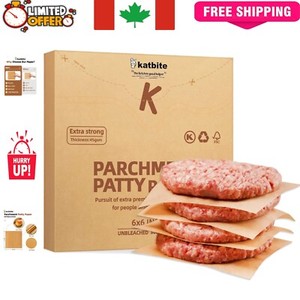 Unbleached 6x6 Patty Paper Squares - 300 Count Heavy Duty for Baking & Wrapping gallery