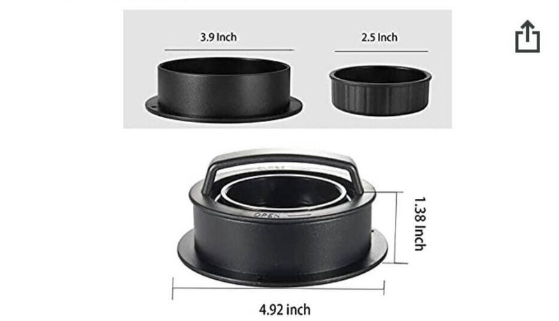 3-in-1 Non Stick Stuffed Burger Press with 60 Wax Papers, Cookery Mold Tool gallery