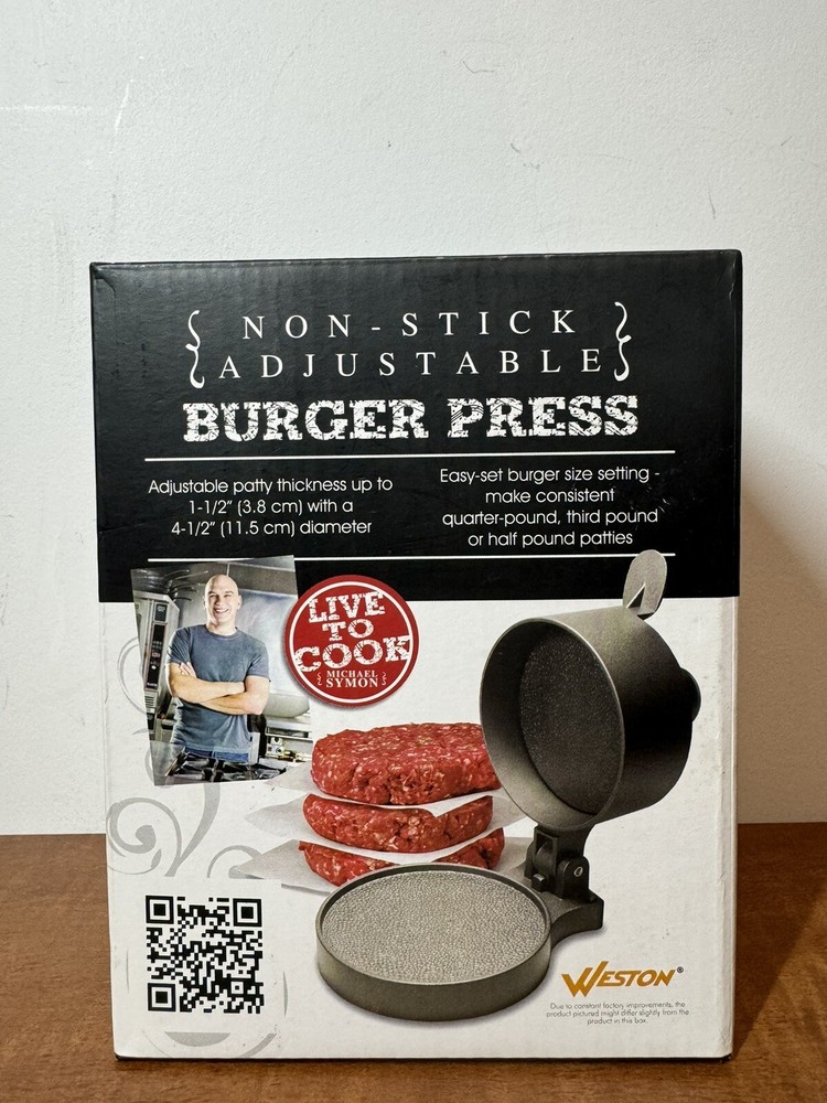 Michael Sympn Non-Stick Adjustable Burger Press