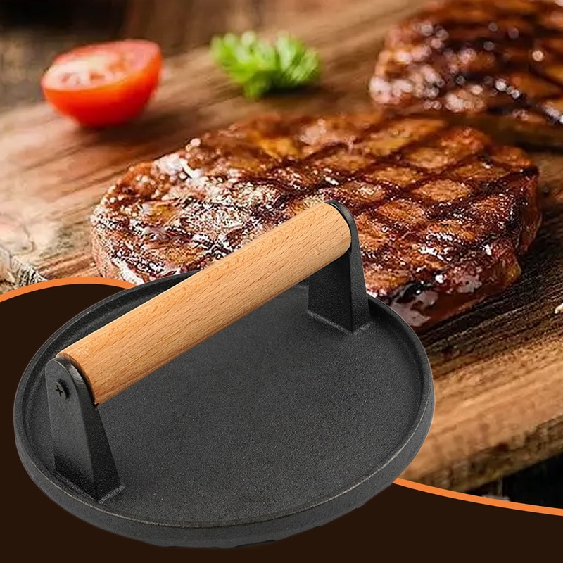Round Meat Pressing Plate Non-Stick Meat Steak Press Board Food Cooking Tools gallery